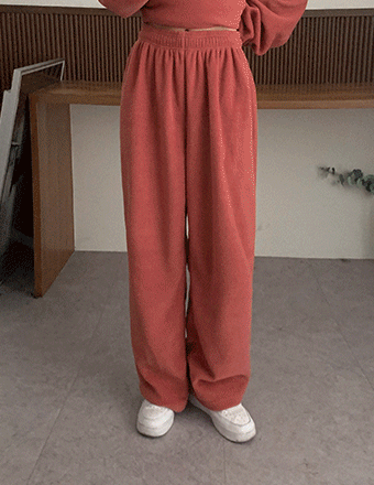 [170cm]웜밀드#투웨이후리스밴딩팬츠